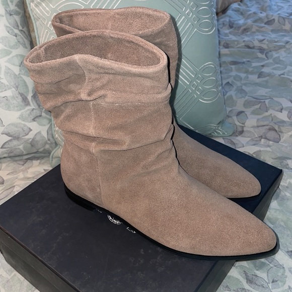 NWT Anthropologie SILENT D WINGLET Boot Taupe - Picture 9 of 14